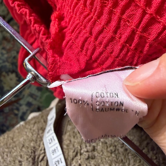 Vintage 80s Rodier French Gorgeous tiered bright red layered ruffle skirt Small - Picture 5 of 6